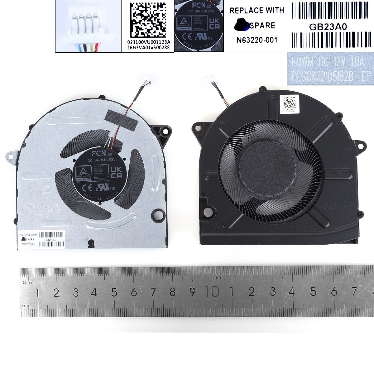 Ventilador Para Portátil Hp Pavilion 16-Ab Tpn-W161 N63219-001 12V
