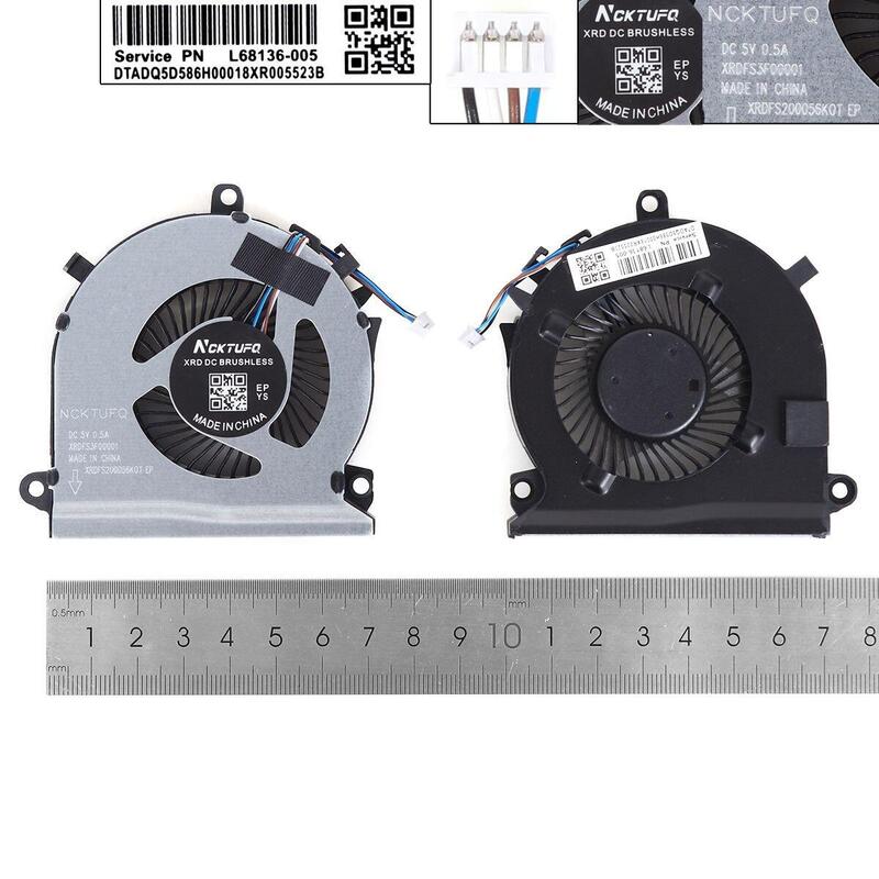 Ventilador Para Portátil Hp Pavilion Gaming 15 Ec 15 Ec0013dx Dc5v 0.5a 4pin Cpucopia Alta)