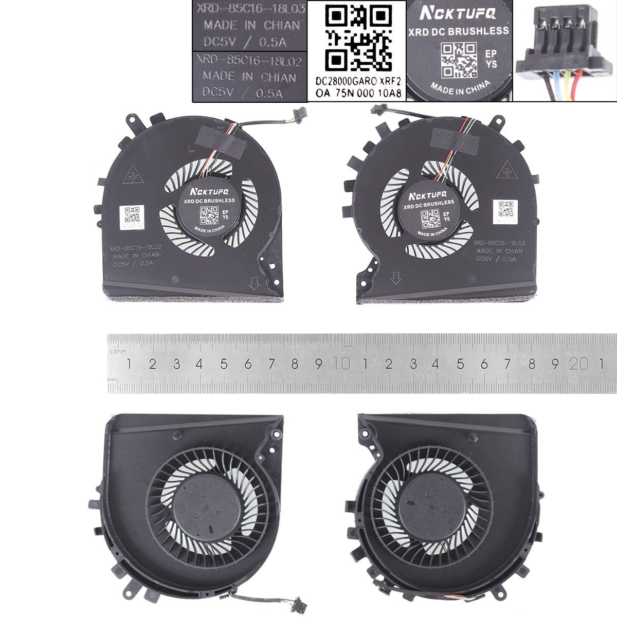 Ventiladores Para Portátil Hp Tpn-C141 15-Dk