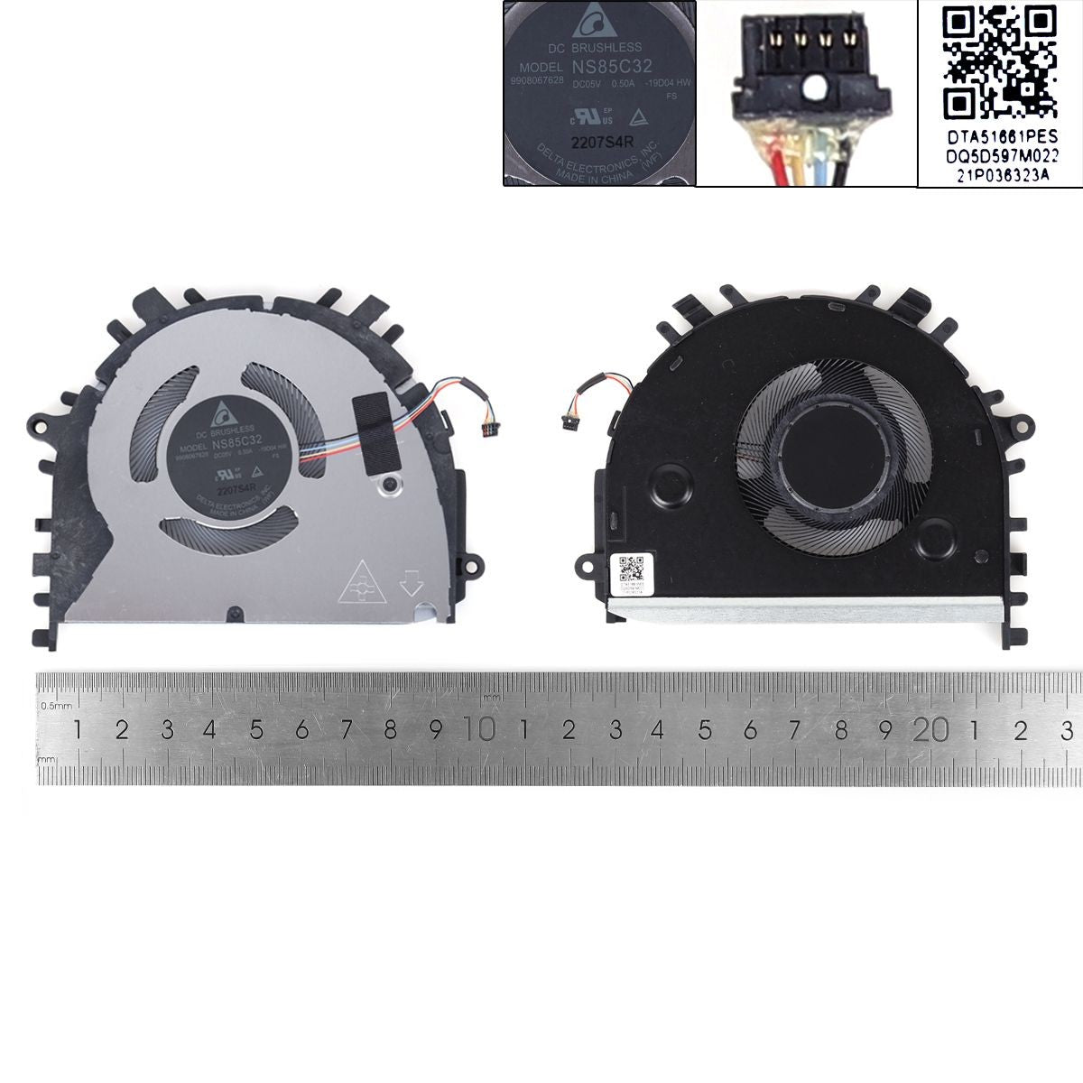 Ventilador Para Portátil Huawei Honor D Wfq9 Nbl-Waq9R Waq9Rp Waq9Hnr Klvc-Wah9L Nbb-Wae9P Nbr-Wa19 Nbl-Wah9Hnp Eg70040S1-C11