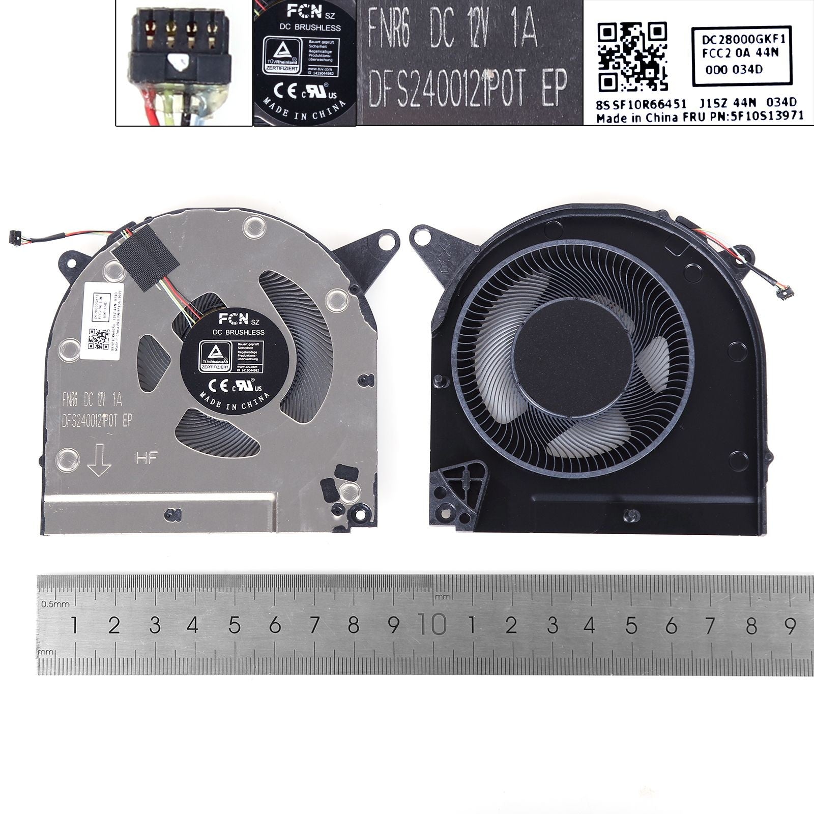 Ventilador Gpu Para Portátil Lenovo R9000X S7-15Ach6 S7-15Imh05 2021 12V