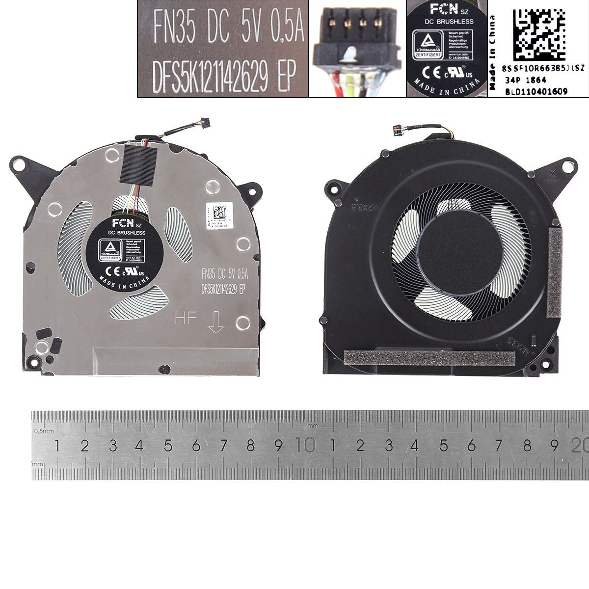 Ventilador Cpu Para Portátil Lenovo R9000X Y9000X 2021 5V
