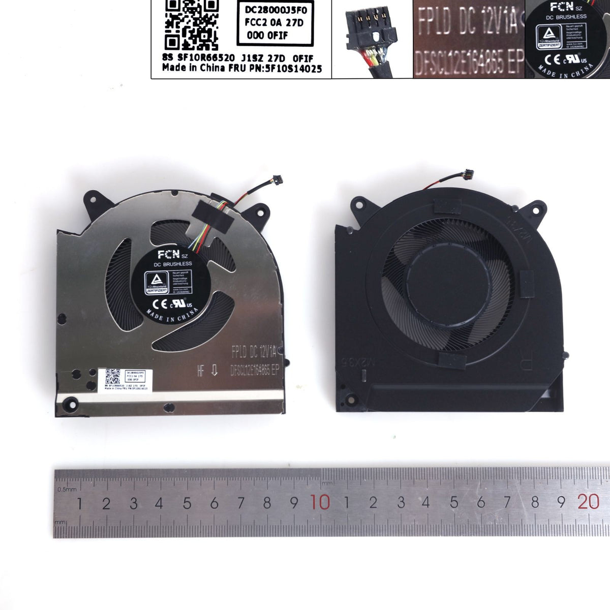 Ventiladores Cpu + Gpu Para Portátil Lenovo R9000X Y9000X Arh7 Iah7 82Tf 2022 12V
