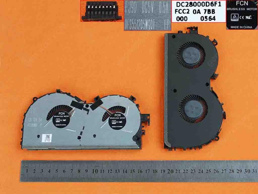 Ventilador Cpu Para Portátil Lenovo Legion Y520 R520 R720 R720-15Ikbn 80Ww Mg75100V1-C020-S9A Dc28000D6F1 Dfs551205W00T