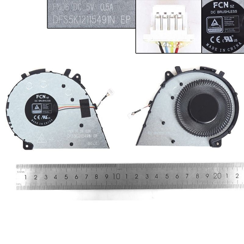 Ventilador Para Portátil Lenovo Yoga 7I-14-Inch 14Itl5 Yoga 7 14C Dfs5K1211549N