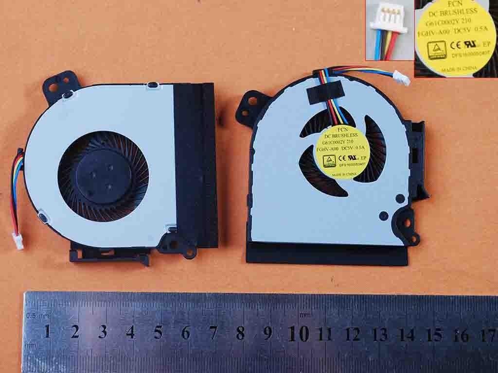 Ventilador Cpu Para Portátil Toshiba Satellite Pro A50-C A50-D-124 A50-D-12U Dfs160005040T