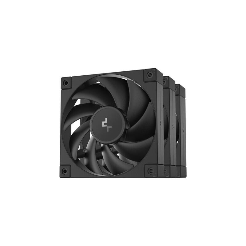 Ventilador Pc Deepcool Fd12 120x120x25 Paquete De 3, 120 Mm R-Fd12-Bknpn3-G