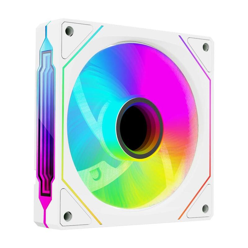 Ventilador Pc  Rampage 120 Mm 1800 Rpm, Bucle Infinito, Argb Blanco, Pwm