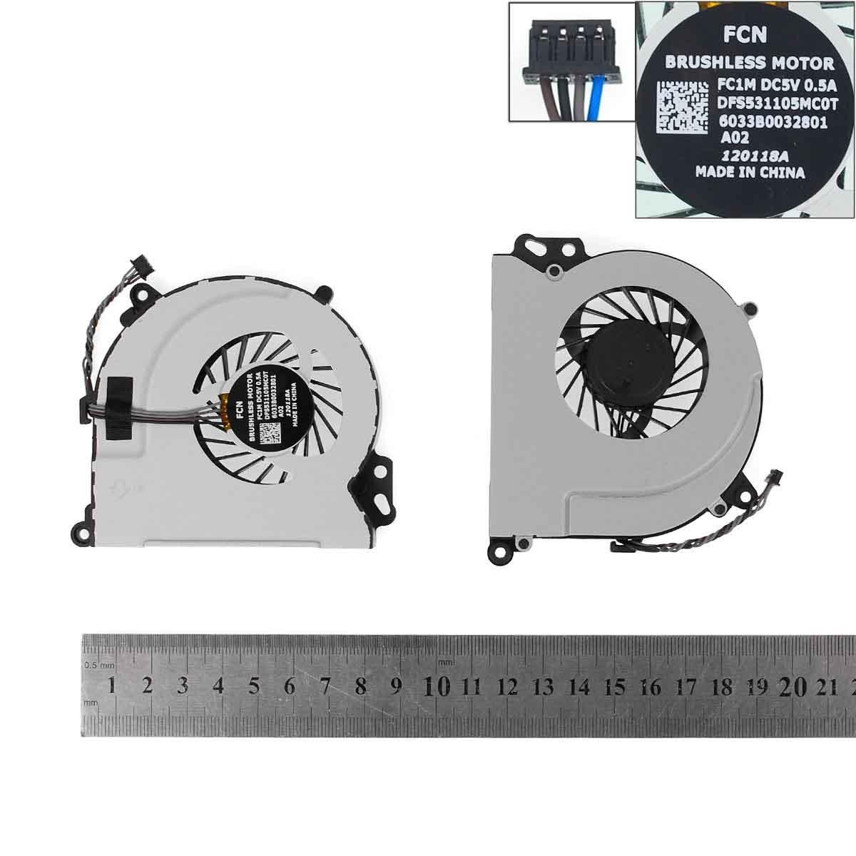 Ventilador Cpu Para Portátil Hp Envy 15-J Series Envy 17-J Series 65Cfm