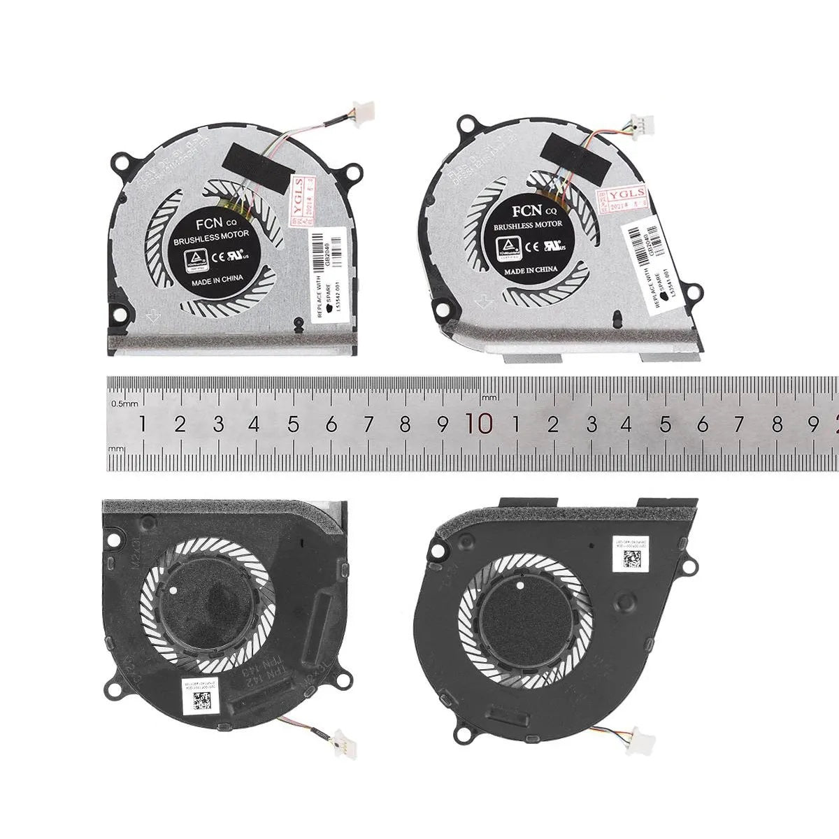 Ventiladores Cpu + Gpu Para Portátil Hp Envy X360 15-Ds 15-Dr