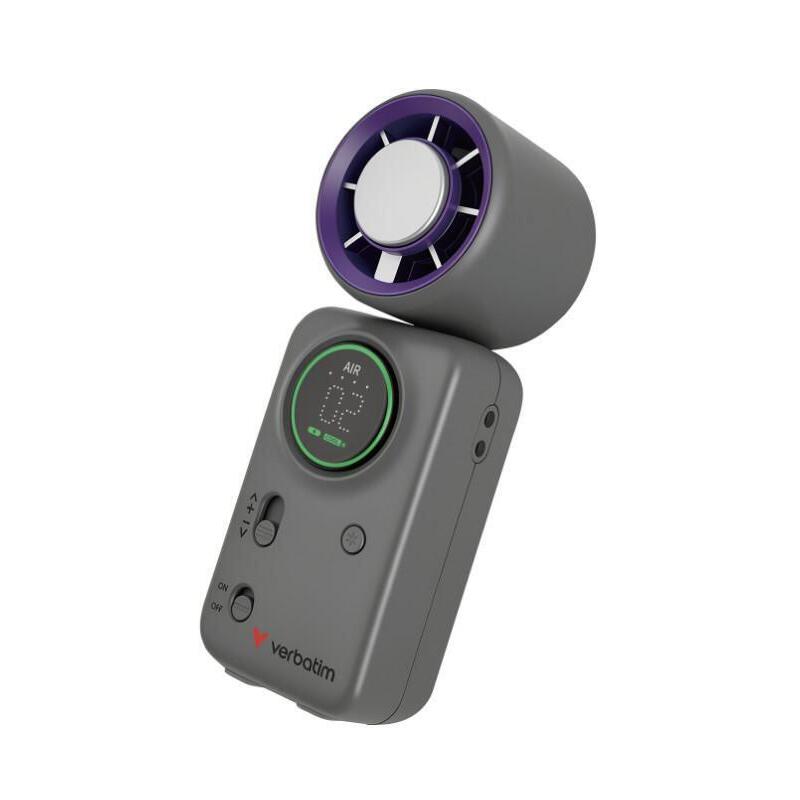 Verbatim Handventilator Cool'N'Go Icetouch Mini Lila/Gris
