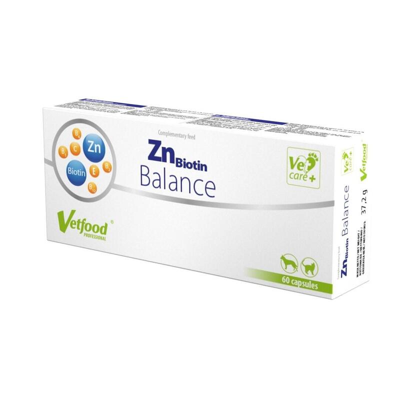 Vetfood Znbiotin Balance Cynk Biotyna Pies I Kot  60 Kapsulek