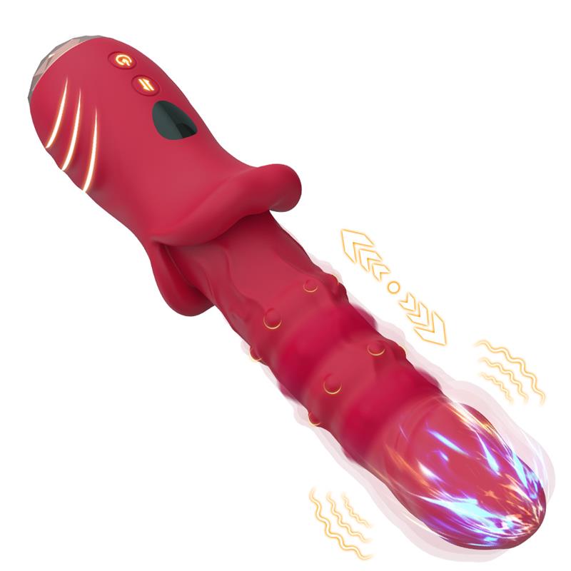 Vibrador Con Calor Y Movimiento Vertical Con Pantalla Digital