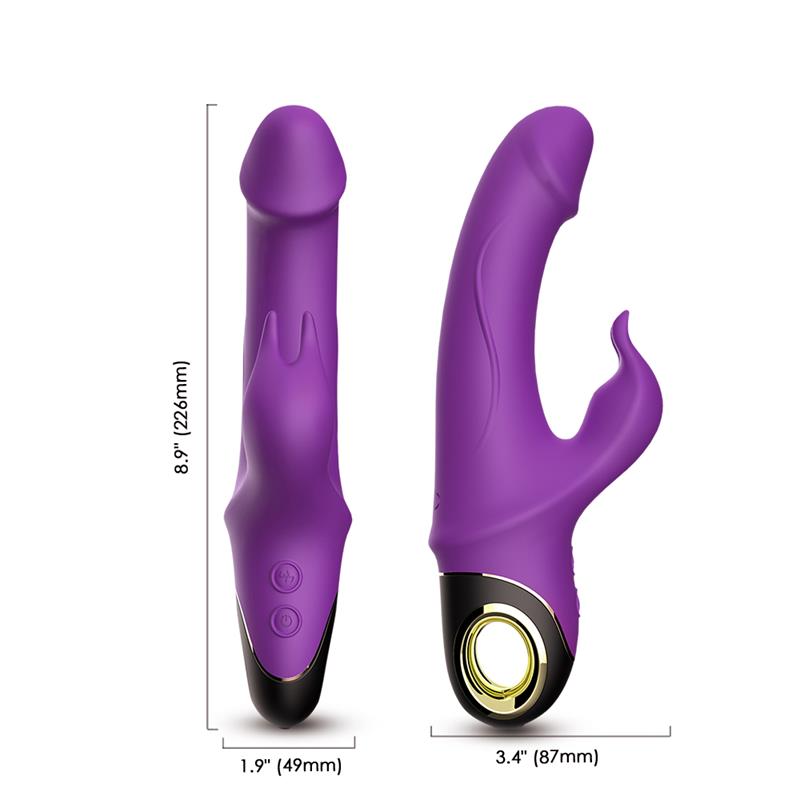 Vibrador Con Rotación 360º Purpura