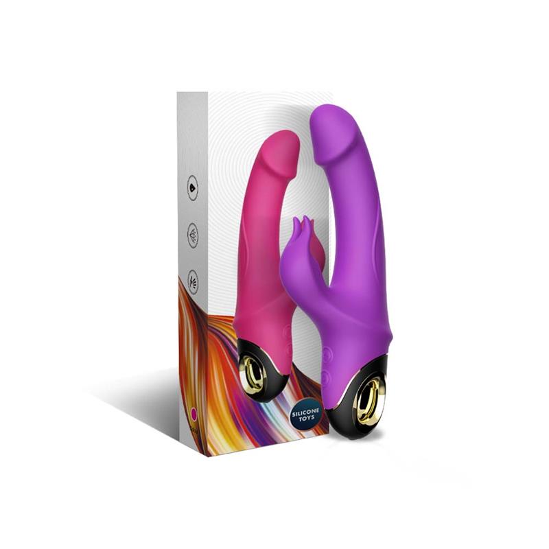 Vibrador Con Rotación 360º Purpura