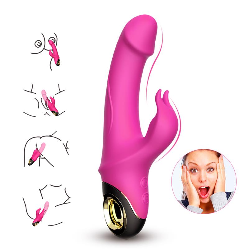 Vibrador Con Rotación 360º Rosa