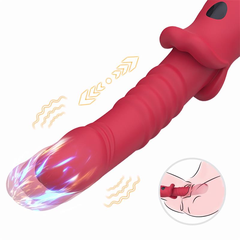 Vibrador Con Thrusting Punto G Y Pantalla Digital