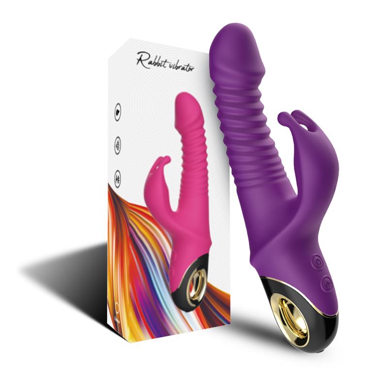 Vibrador Con Thrusting Y Oscilación 360º Purpura