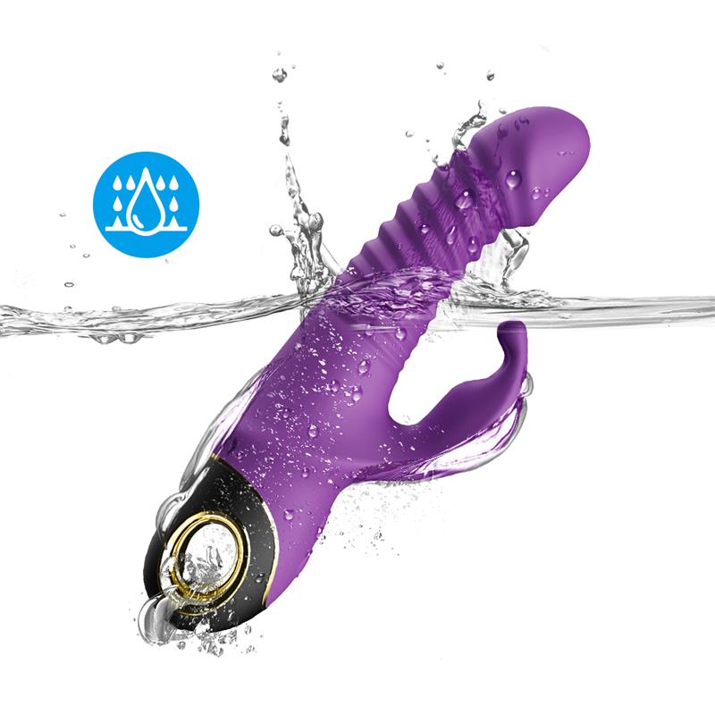 Vibrador Con Thrusting Y Oscilación 360º Purpura