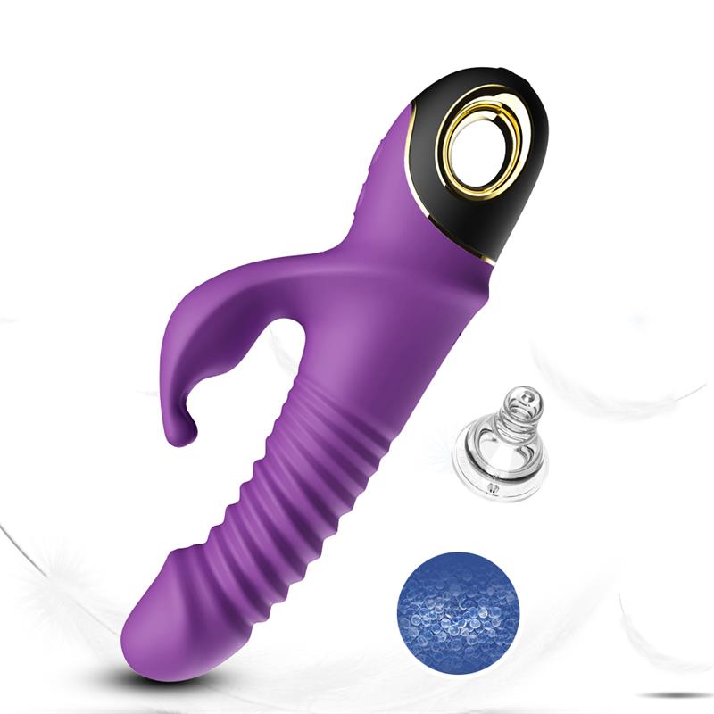 Vibrador Con Thrusting Y Oscilación 360º Purpura