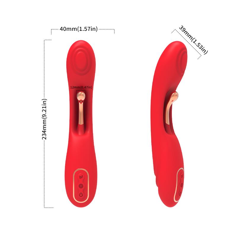 Vibrador Con Tickler Punto G