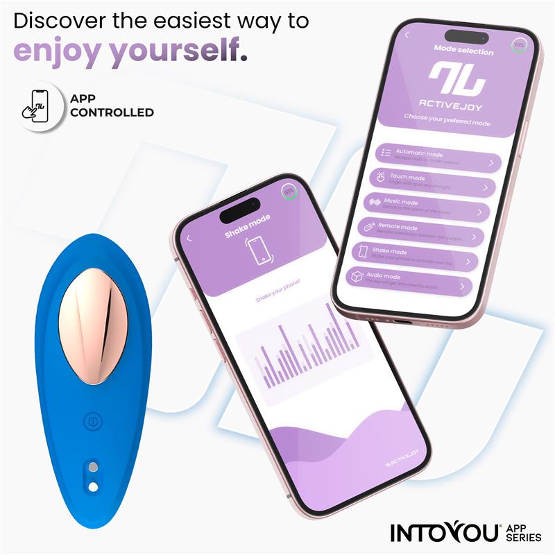 Vibrador De Braguita Silicone  Con App Silicona Silicona Azul