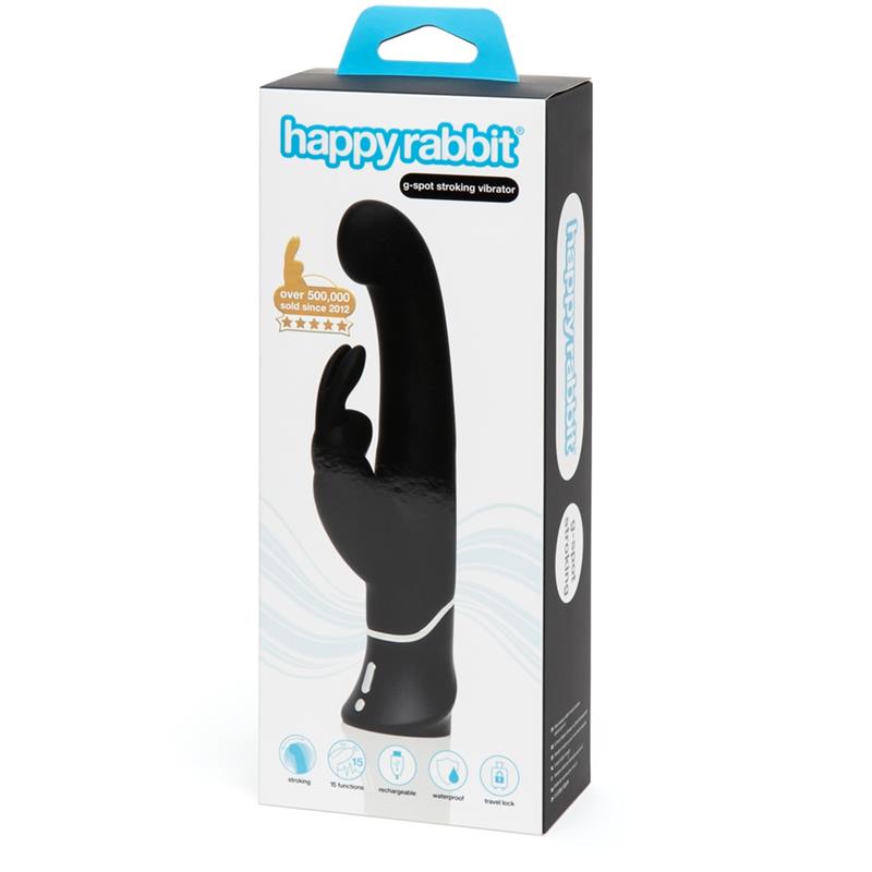 Vibrador G-Spot Stroker Rabbit Negro