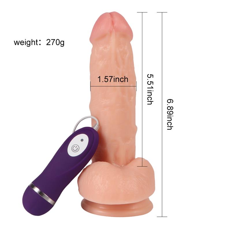 Vibrador Realista Control Remoto Kassadin 17.5 Cm