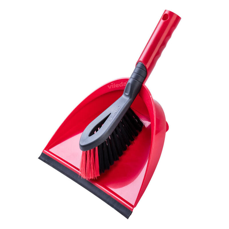 Vileda Juego De Recogedor Y Cepillo Negro, Rojo  141742