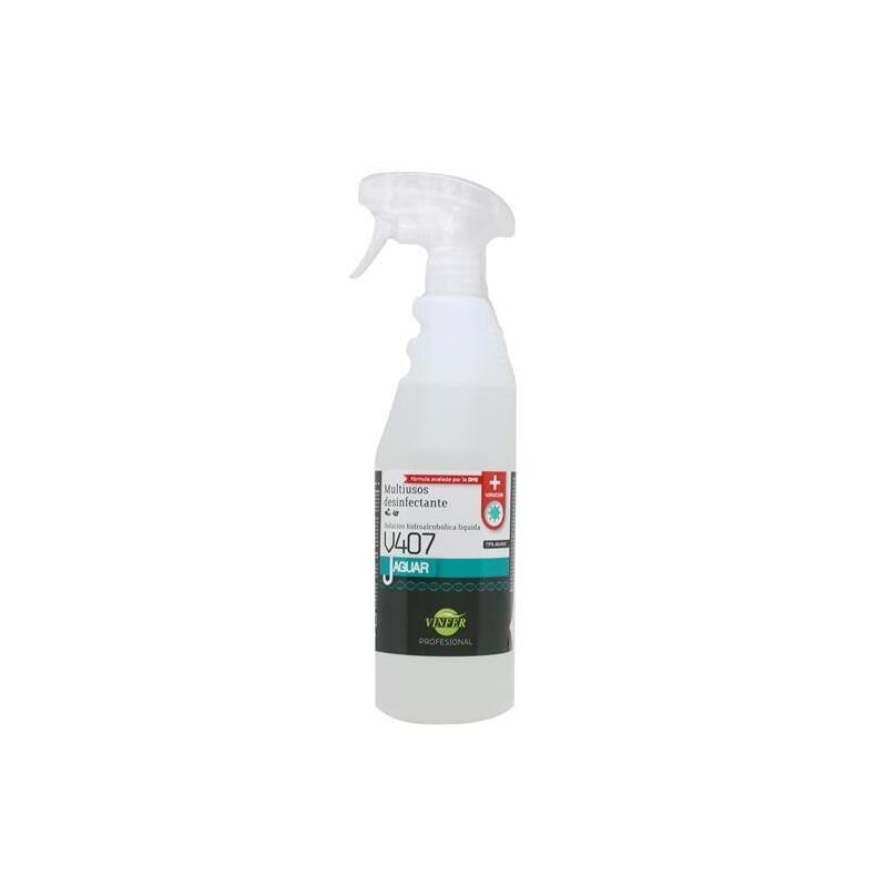 Vinfer Desinfectante Multiuso Autorizado Jaguar V407 Botella Con Pulverizador 750ml