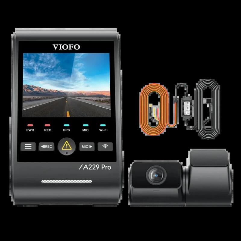 Viofo A229 Pro Tele 3ch Dashcam 4k+2k+1080p 3 Canales Wifi 5 Ghz 140°