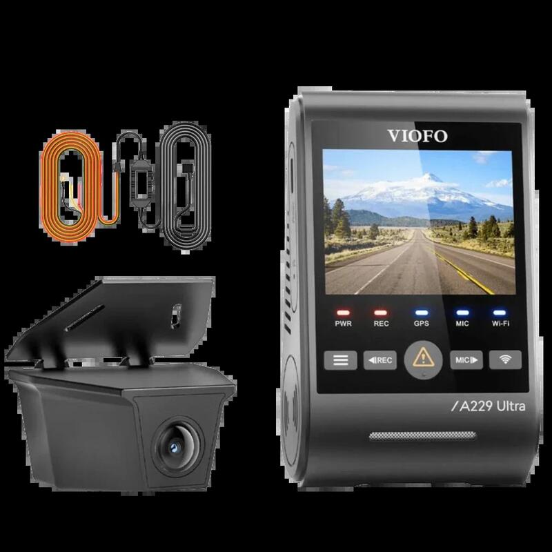 Viofo A229 Ultra-W 2ch 4k Delantera + 4k Waterproof Rear Cam - Dashcam