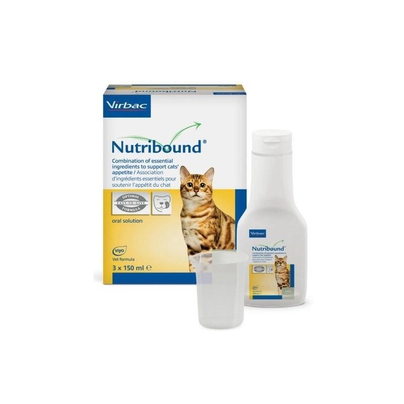 Virbac Nutribound Smaczny Roztwór Doustny Dla Kotów 3x150ml