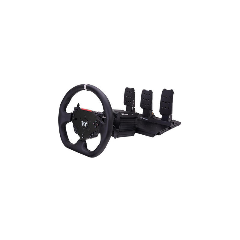 Volante De Carreras Thermaltake G15 Direct Drive Con Paquete De Pedales, Juego De Simulador Negro Grb-G15-Dgt3bb-01
