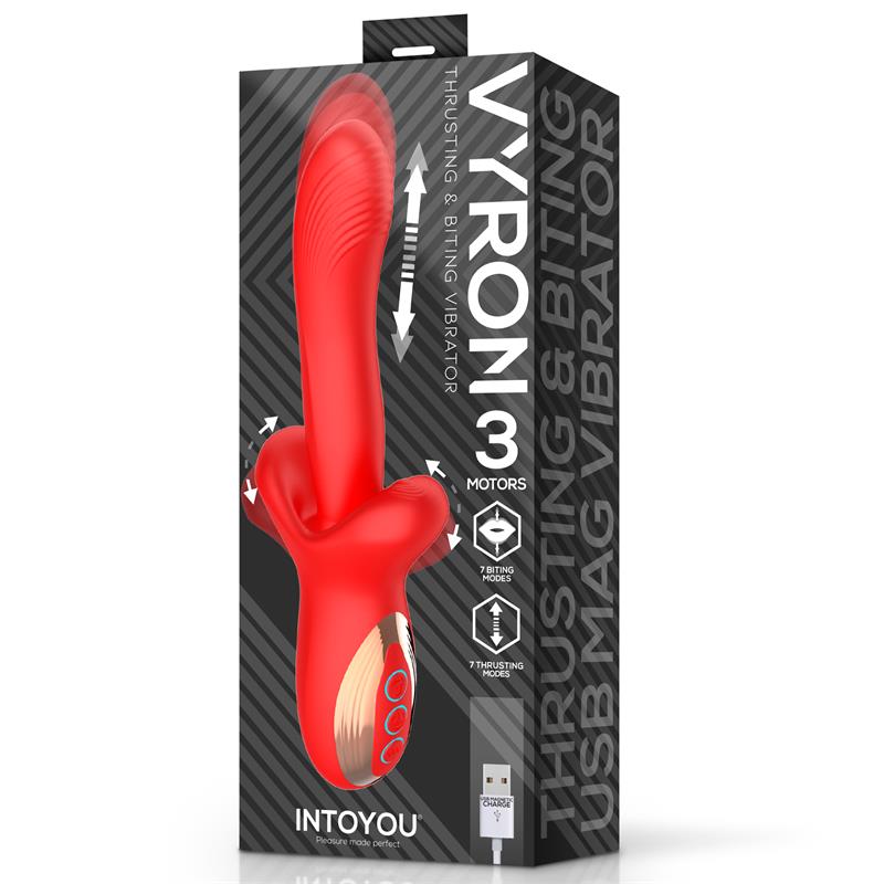 Vyron Vibrador Con Thrusting Y Biting (Mordisqueo)
