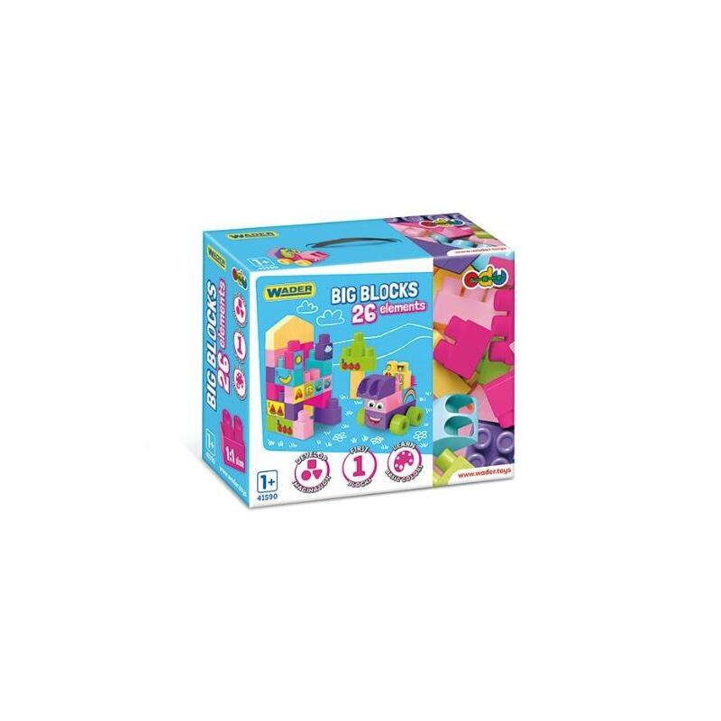Wader Big Blocks 26 Pcs. Rosa