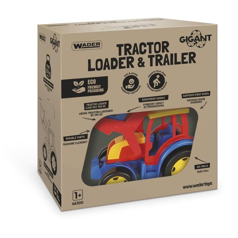 Wader Gigant Tractor Loa Der And Trailer Set 117