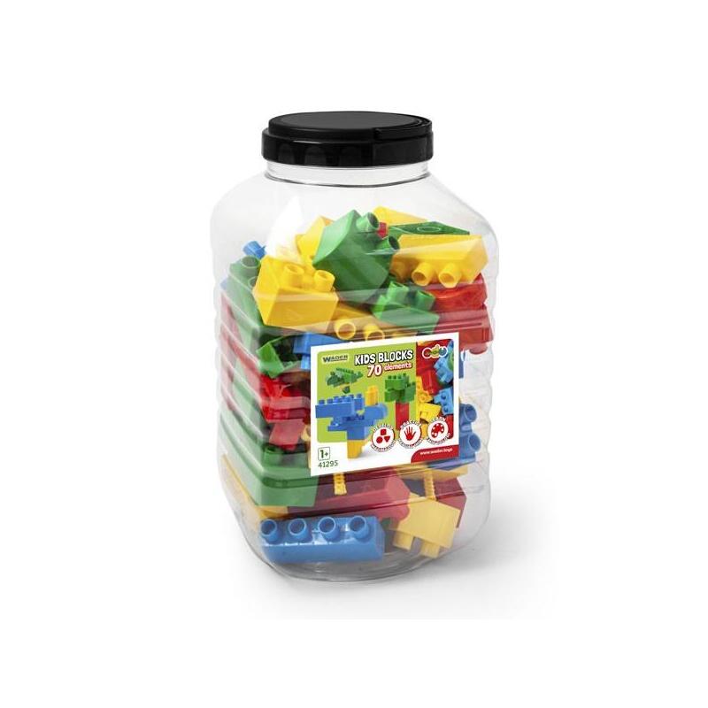 Wader Kids Blocks In A   Container 70 Pcs