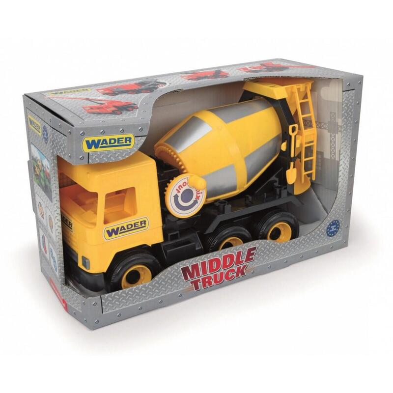 Wader Middle Truck Concr Ete Mixer Yellow 38 Cm