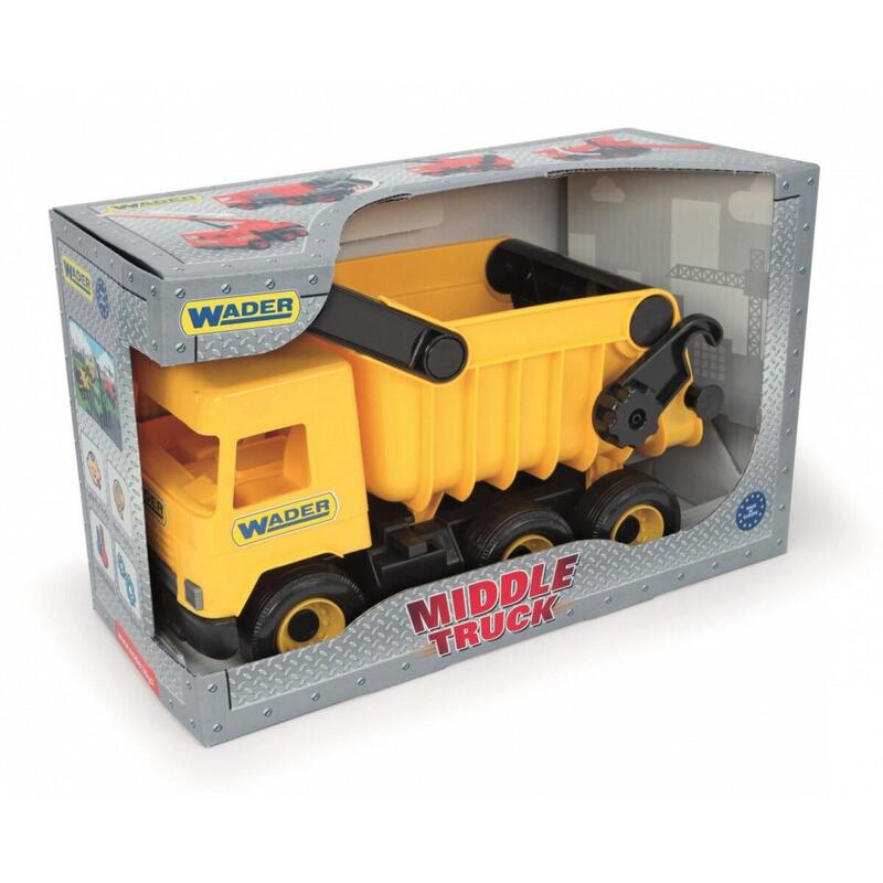 Wader Middle Truck Tip-  Lorry Yellow 38 Cm In B