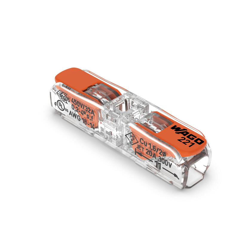 Wago Serie 221 - Durchgangsverbinder -2*4mm (60 Unidades)