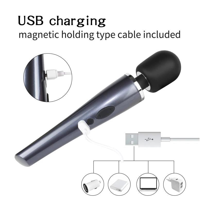 Xcepter Masajeador Silicona Recargable Usb Impermeable