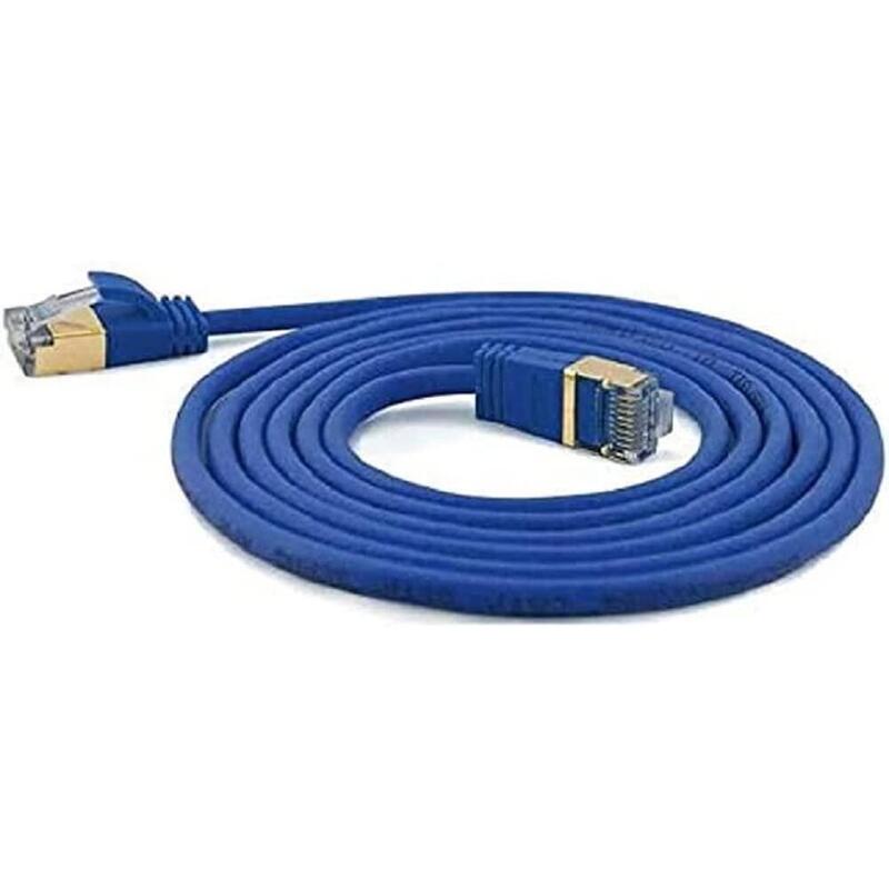 Wantec Cable De Red Smp Cat7 Me. Cat6a D=4mm 1,00m Azul