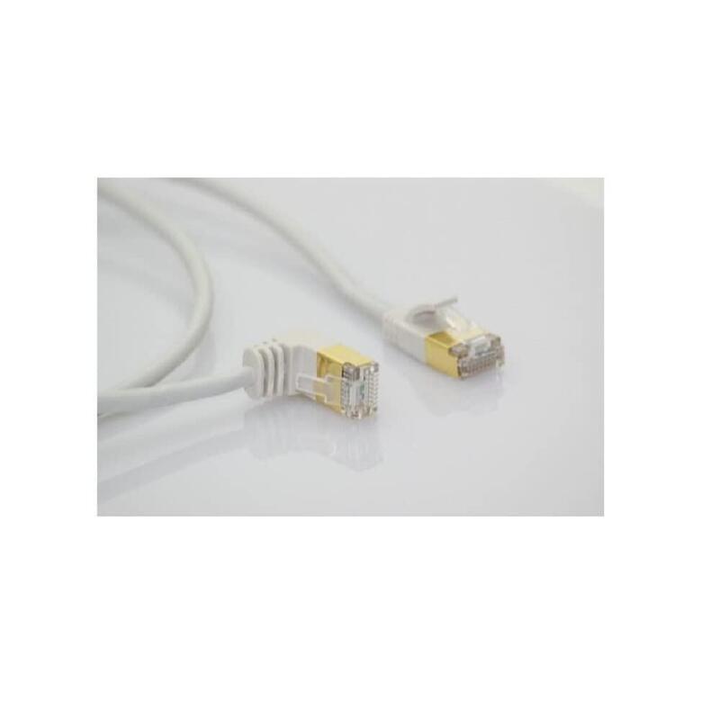 Wantec Cable De Red Smp Cat7 Me.Cat6a D=4mm Up 90+180° 1m Gr