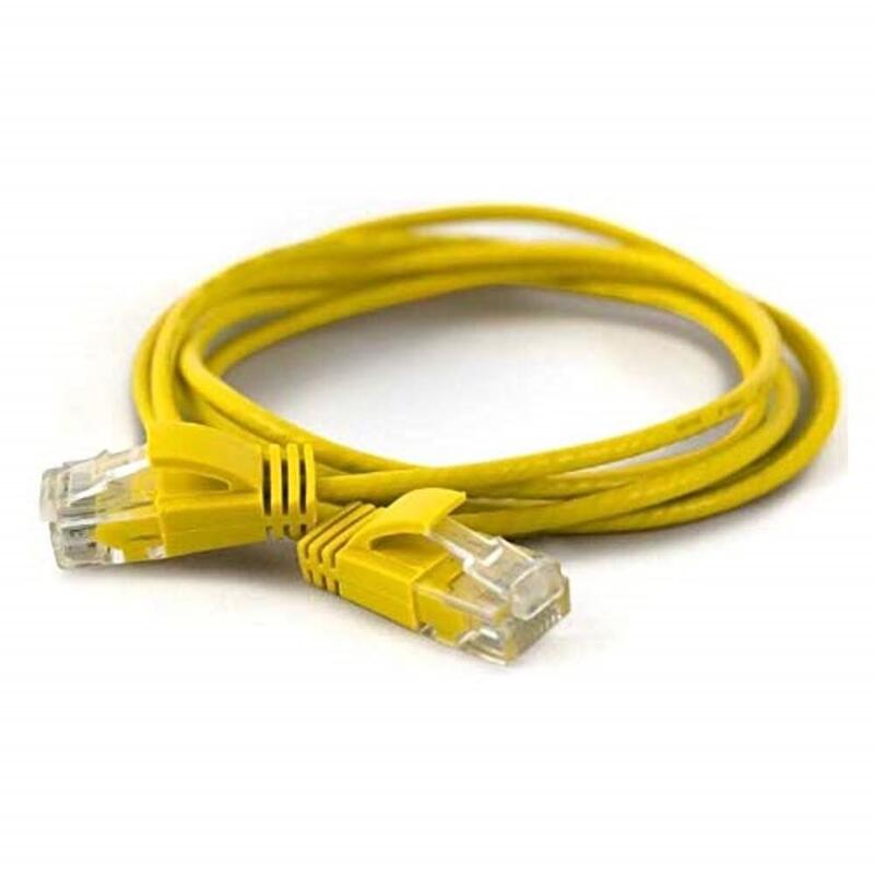 Wantec Cable De Red Utp Cat6a D=2,8mm 0,10m Amarillo