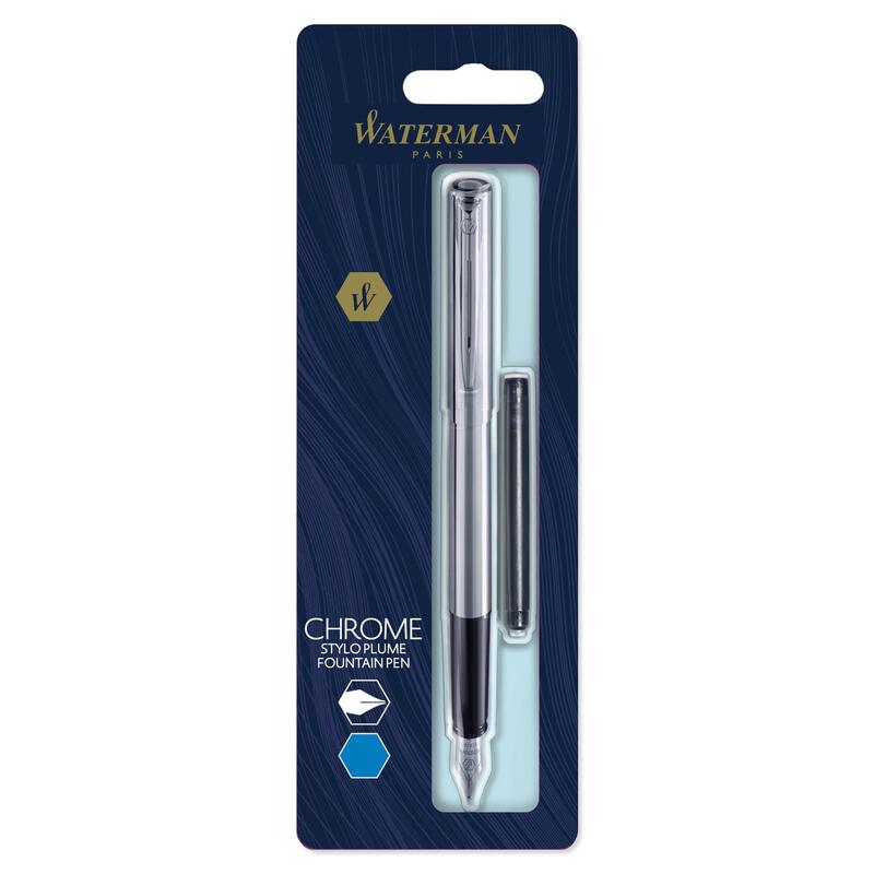 Waterman Pluma Allure Chrom C.C. F Azul Blister