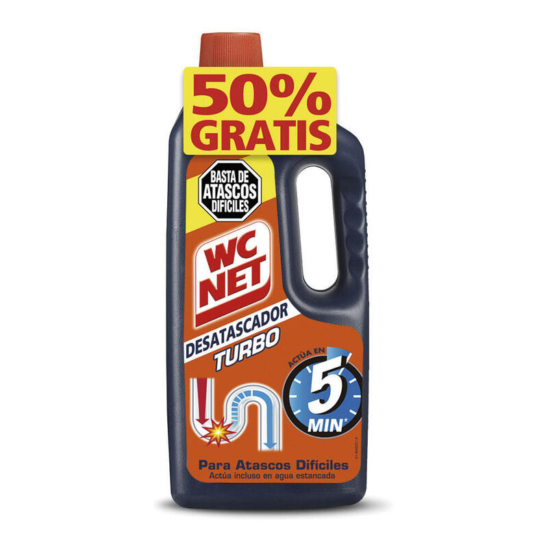 Wc Net® Turbo Desatascador Promo 50% Gratis! 1l Ref. 6312560