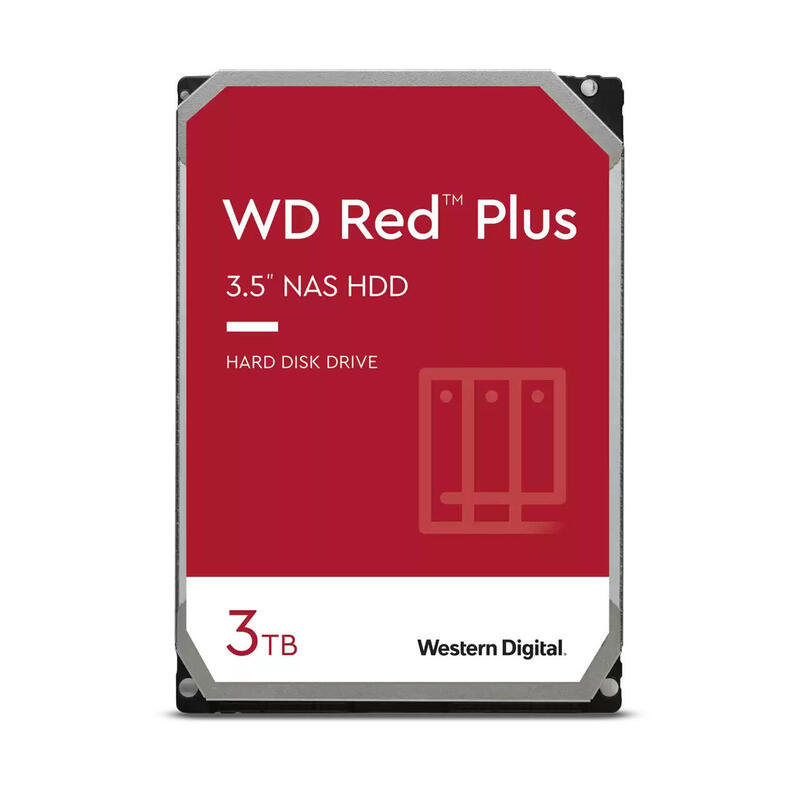 Wd Red Plus 3tb Sata 6gb/S 3.5inch 258mb Cache Internal Hdd Bulk