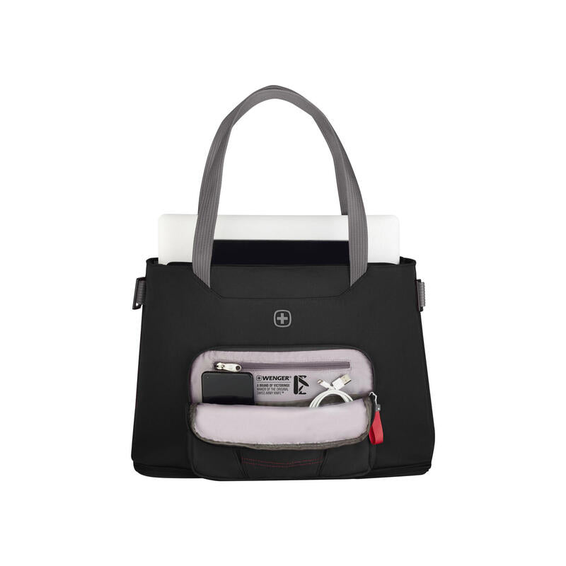 Wenger Motion Deluxe Tote, Bolso Negro, Hasta 39,6 Cm (15,6") 612543