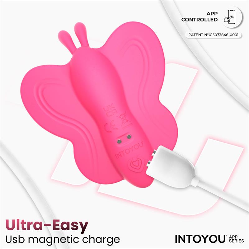 Wingy Estimulador Mariposa Con App Peach Red